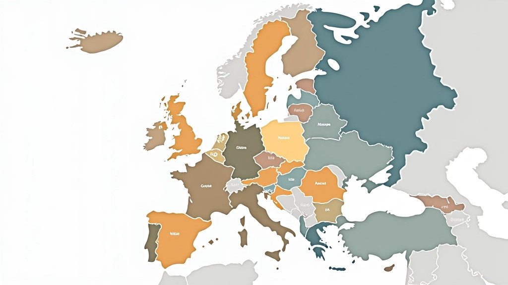 Europakarte mit verschiedenen Inflationsraten pro Land, farblich unterschiedlich gekennzeichnet