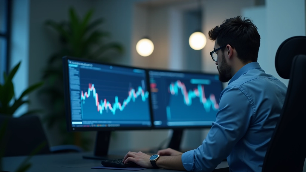 Analytiker vergleicht zwei verschiedene Inflationskurven auf einem Finanzbildschirm