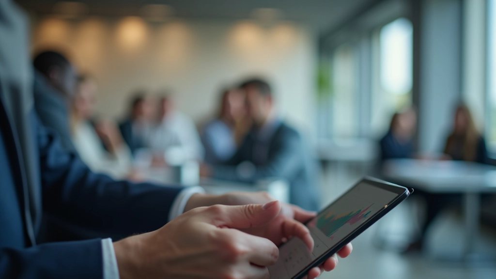 Person schaut auf ein Tablet mit Finanzdiagrammen und Inflationsdaten