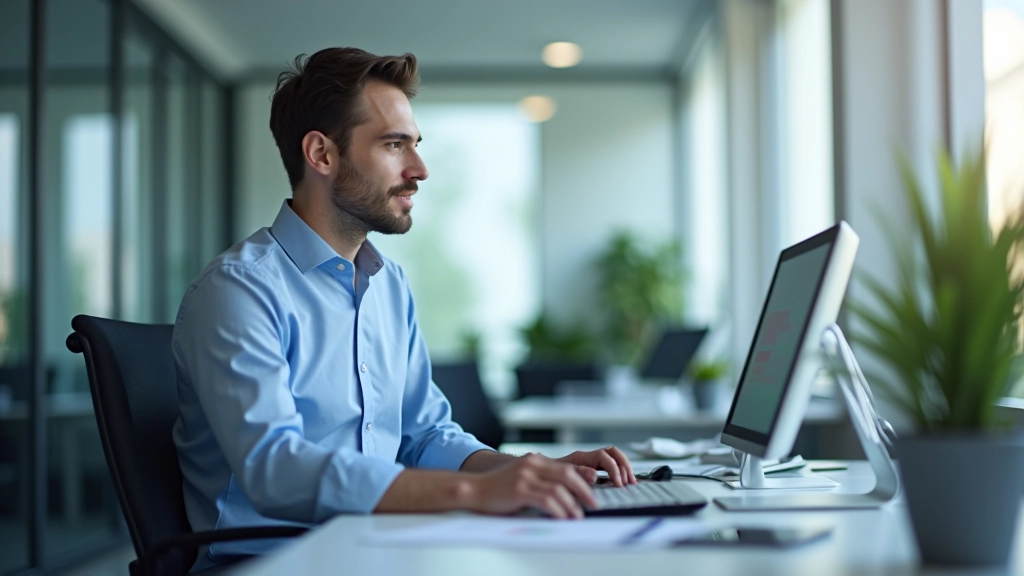 Statistiker analysiert Daten zu Verbraucherpreisen am Schreibtisch mit Computern und Dokumenten